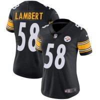 Nike Pittsburgh Steelers #58 Jack Lambert Black Team Color Women's Stitched NFL Vapor Untouchable Limited Jersey