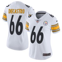 Nike Pittsburgh Steelers #66 David DeCastro White Women's Stitched NFL Vapor Untouchable Limited Jersey