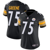 Nike Pittsburgh Steelers #75 Joe Greene Black Team Color Women's Stitched NFL Vapor Untouchable Limited Jersey