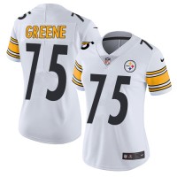 Nike Pittsburgh Steelers #75 Joe Greene White Women's Stitched NFL Vapor Untouchable Limited Jersey
