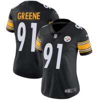 Nike Pittsburgh Steelers #91 Kevin Greene Black Team Color Women's Stitched NFL Vapor Untouchable Limited Jersey