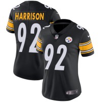 Nike Pittsburgh Steelers #92 James Harrison Black Team Color Women's Stitched NFL Vapor Untouchable Limited Jersey