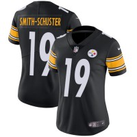Nike Pittsburgh Steelers #19 JuJu Smith-Schuster Black Team Color Women's Stitched NFL Vapor Untouchable Limited Jersey