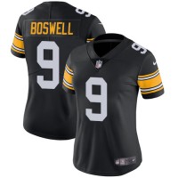 Nike Pittsburgh Steelers #9 Chris Boswell Black Alternate Women's Stitched NFL Vapor Untouchable Limited Jersey