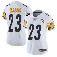 Nike Pittsburgh Steelers #23 Joe Haden White Women's Stitched NFL Vapor Untouchable Limited Jersey