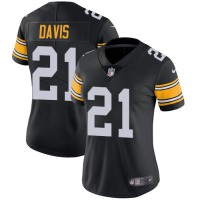 Nike Pittsburgh Steelers #21 Sean Davis Black Alternate Women's Stitched NFL Vapor Untouchable Limited Jersey