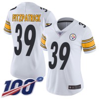 Nike Pittsburgh Steelers #39 Minkah Fitzpatrick White Women's Stitched NFL 100th Season Vapor Limited Jersey