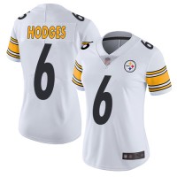 Nike Pittsburgh Steelers #6 Devlin Hodges White Women's Stitched NFL Vapor Untouchable Limited Jersey