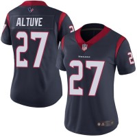 Nike Houston Texans #27 Jose Altuve Navy Blue Team Color Women's Stitched NFL Vapor Untouchable Limited Jersey