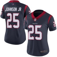 Nike Houston Texans #25 Duke Johnson Jr Navy Blue Team Color Women's Stitched NFL Vapor Untouchable Limited Jersey