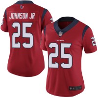 Nike Houston Texans #25 Duke Johnson Jr Red Alternate Women's Stitched NFL Vapor Untouchable Limited Jersey