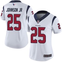 Nike Houston Texans #25 Duke Johnson Jr White Women's Stitched NFL Vapor Untouchable Limited Jersey