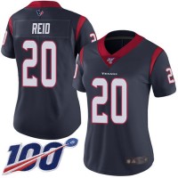 Nike Houston Texans #20 Justin Reid Navy Blue Team Color Women's Stitched NFL 100th Season Vapor Limited Jersey