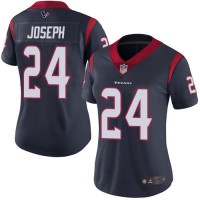 Nike Houston Texans #24 Johnathan Joseph Navy Blue Team Color Women's Stitched NFL Vapor Untouchable Limited Jersey