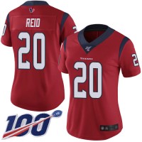 Nike Houston Texans #20 Justin Reid Red Alternate Women's Stitched NFL 100th Season Vapor Limited Jersey