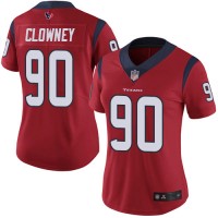 Nike Houston Texans #90 Jadeveon Clowney Red Alternate Women's Stitched NFL Vapor Untouchable Limited Jersey