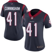 Nike Houston Texans #41 Zach Cunningham Navy Blue Team Color Women's Stitched NFL Vapor Untouchable Limited Jersey