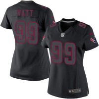 Nike Houston Texans #99 J.J. Watt Black Impact Women's Stitched NFL Limited Jersey