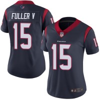 Nike Houston Texans #15 Will Fuller V Navy Blue Team Color Women's Stitched NFL Vapor Untouchable Limited Jersey