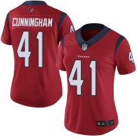 Nike Houston Texans #41 Zach Cunningham Red Alternate Women's Stitched NFL Vapor Untouchable Limited Jersey