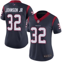 Nike Houston Texans #32 Lonnie Johnson Jr. Navy Blue Team Color Women's Stitched NFL Vapor Untouchable Limited Jersey