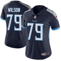 Nike Tennessee Titans #79 Isaiah Wilson Navy Blue Team Color Women's Stitched NFL Vapor Untouchable Limited Jersey