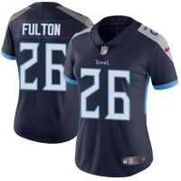 Nike Tennessee Titans #26 Kristian Fulton Navy Blue Team Color Women's Stitched NFL Vapor Untouchable Limited Jersey