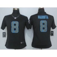 Nike Tennessee Titans #8 Marcus Mariota Black Impact Women's Stitched NFL Limited Jersey