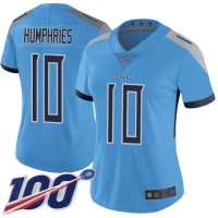 Nike Tennessee Titans #10 Adam Humphries Light Blue Alternate Women's Stitched NFL 100th Season Vapor Limited Jersey