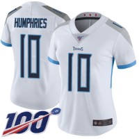 Nike Tennessee Titans #10 Adam Humphries White Women's Stitched NFL 100th Season Vapor Limited Jersey
