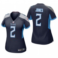 Nike Tennessee Titans #2 Julio Jones Nike Women's Game NFL Jersey - Navy