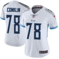 Nike Tennessee Titans #78 Jack Conklin White Women's Stitched NFL Vapor Untouchable Limited Jersey