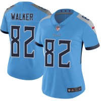 Nike Tennessee Titans #82 Delanie Walker Light Blue Alternate Women's Stitched NFL Vapor Untouchable Limited Jersey