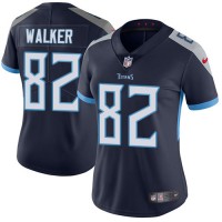 Nike Tennessee Titans #82 Delanie Walker Navy Blue Team Color Women's Stitched NFL Vapor Untouchable Limited Jersey