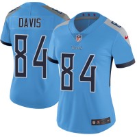 Nike Tennessee Titans #84 Corey Davis Light Blue Alternate Women's Stitched NFL Vapor Untouchable Limited Jersey