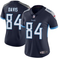 Nike Tennessee Titans #84 Corey Davis Navy Blue Team Color Women's Stitched NFL Vapor Untouchable Limited Jersey