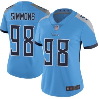 Nike Tennessee Titans #98 Jeffery Simmons Light Blue Alternate Women's Stitched NFL Vapor Untouchable Limited Jersey