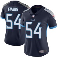 Nike Tennessee Titans #54 Rashaan Evans Navy Blue Team Color Women's Stitched NFL Vapor Untouchable Limited Jersey