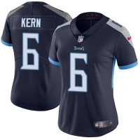 Nike Tennessee Titans #6 Brett Kern Navy Blue Team Color Women's Stitched NFL Vapor Untouchable Limited Jersey