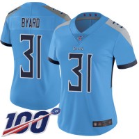 Nike Tennessee Titans #31 Kevin Byard Light Blue Alternate Women's Stitched NFL 100th Season Vapor Limited Jersey