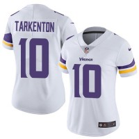 Nike Minnesota Vikings #10 Fran Tarkenton White Women's Stitched NFL Vapor Untouchable Limited Jersey