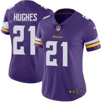 Nike Minnesota Vikings #21 Mike Hughes Purple Team Color Women's Stitched NFL Vapor Untouchable Limited Jersey
