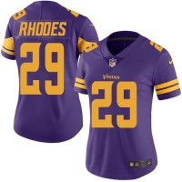Nike Minnesota Vikings #29 Xavier Rhodes Purple Women's Stitched NFL Limited Rush Jersey