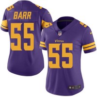 Nike Minnesota Vikings #55 Anthony Barr Purple Women's Stitched NFL Limited Rush Jersey