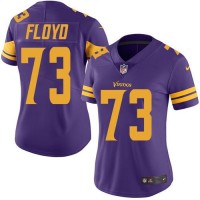 Nike Minnesota Vikings #73 Sharrif Floyd Purple Women's Stitched NFL Limited Rush Jersey
