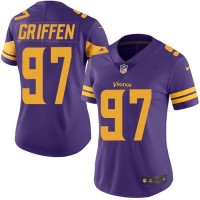 Nike Minnesota Vikings #97 Everson Griffen Purple Women's Stitched NFL Limited Rush Jersey