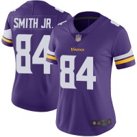 Nike Minnesota Vikings #84 Irv Smith Jr. Purple Team Color Women's Stitched NFL Vapor Untouchable Limited Jersey