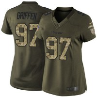 Nike Minnesota Vikings #97 Everson Griffen Green Women's Stitched NFL Limited 2015 Salute to Service Jersey