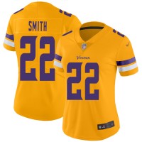 Nike Minnesota Vikings #22 Harrison Smith Gold Women's Stitched NFL Limited Inverted Legend Jersey