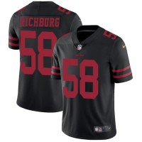 Nike San Francisco 49ers #58 Weston Richburg Black Alternate Youth Stitched NFL Vapor Untouchable Limited Jersey